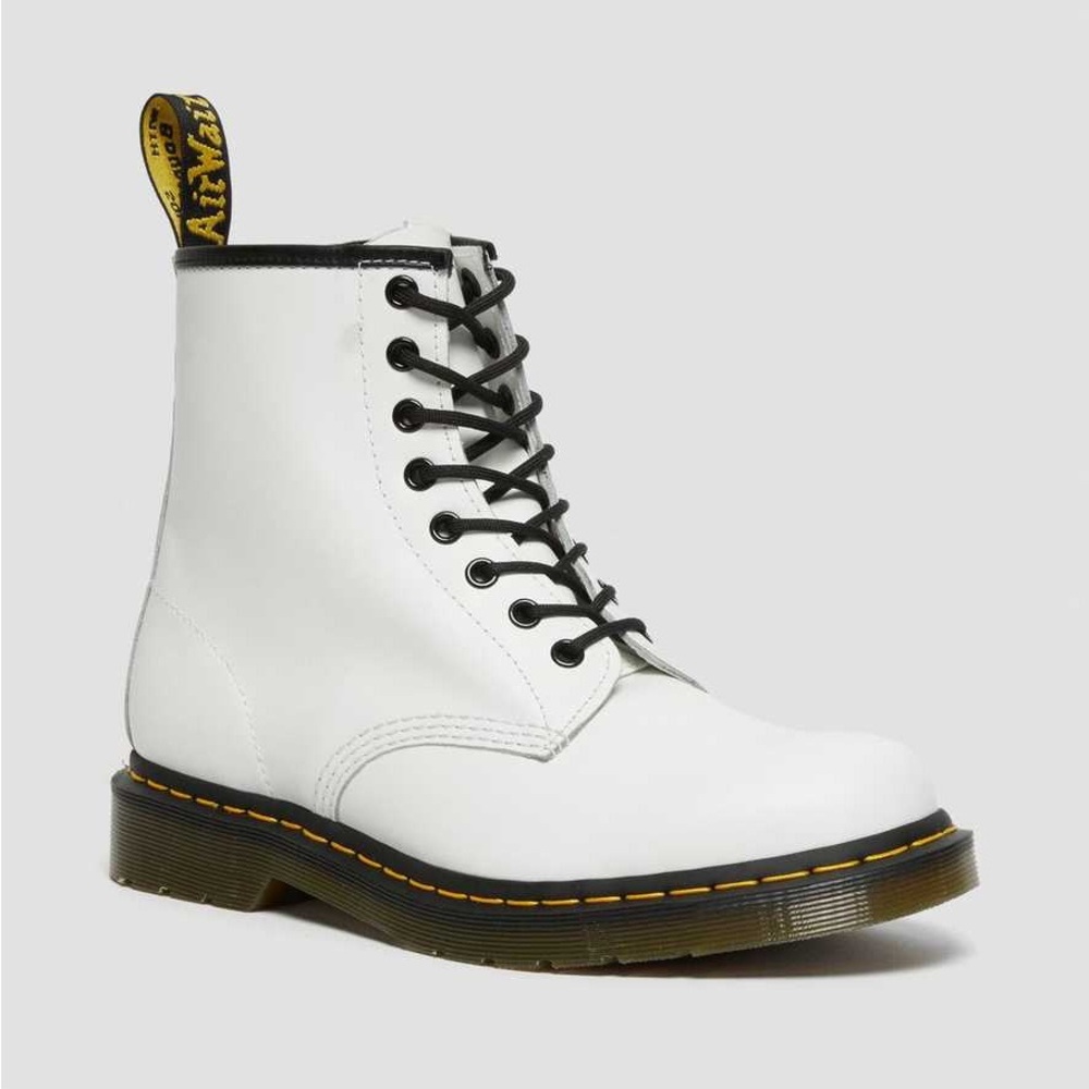 Dr. Martens Smooth Leather Boots 1460 (White)